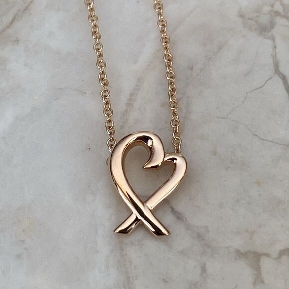 Tiffany & Co. 18K Loving Heart by Paloma Picasso Rose Gold Mint Condition - Picture 1 of 10